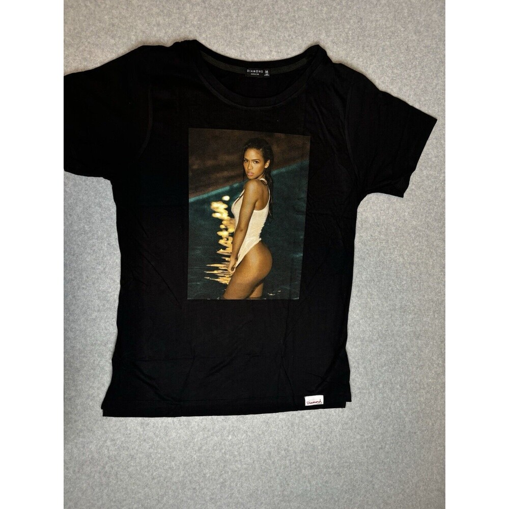 Women’s DIAMOND SUPPLY CO. Cassie Night Swim‎ T-Shirt Size Medium New Black